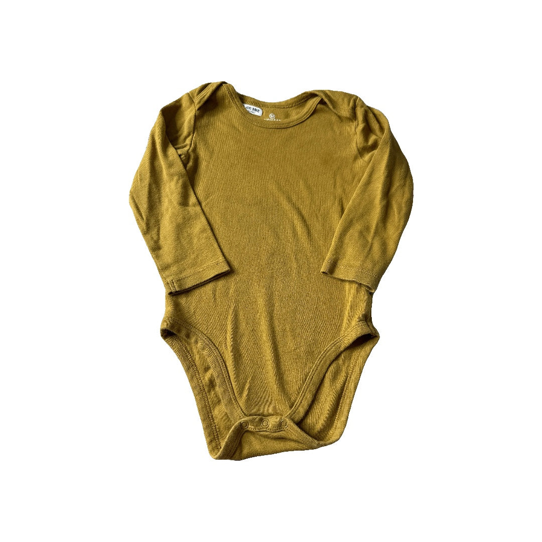 Honest Co Unisex Mustard Onesie Size: 18 months Mustard