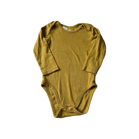 Honest Co Unisex Mustard Onesie Size: 18 months Mustard