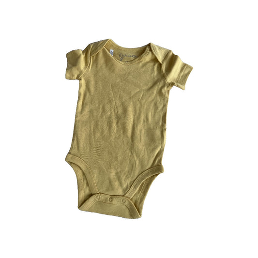 Mac and Moon Unisex Mustard Onesie Size: 18 months Mustard