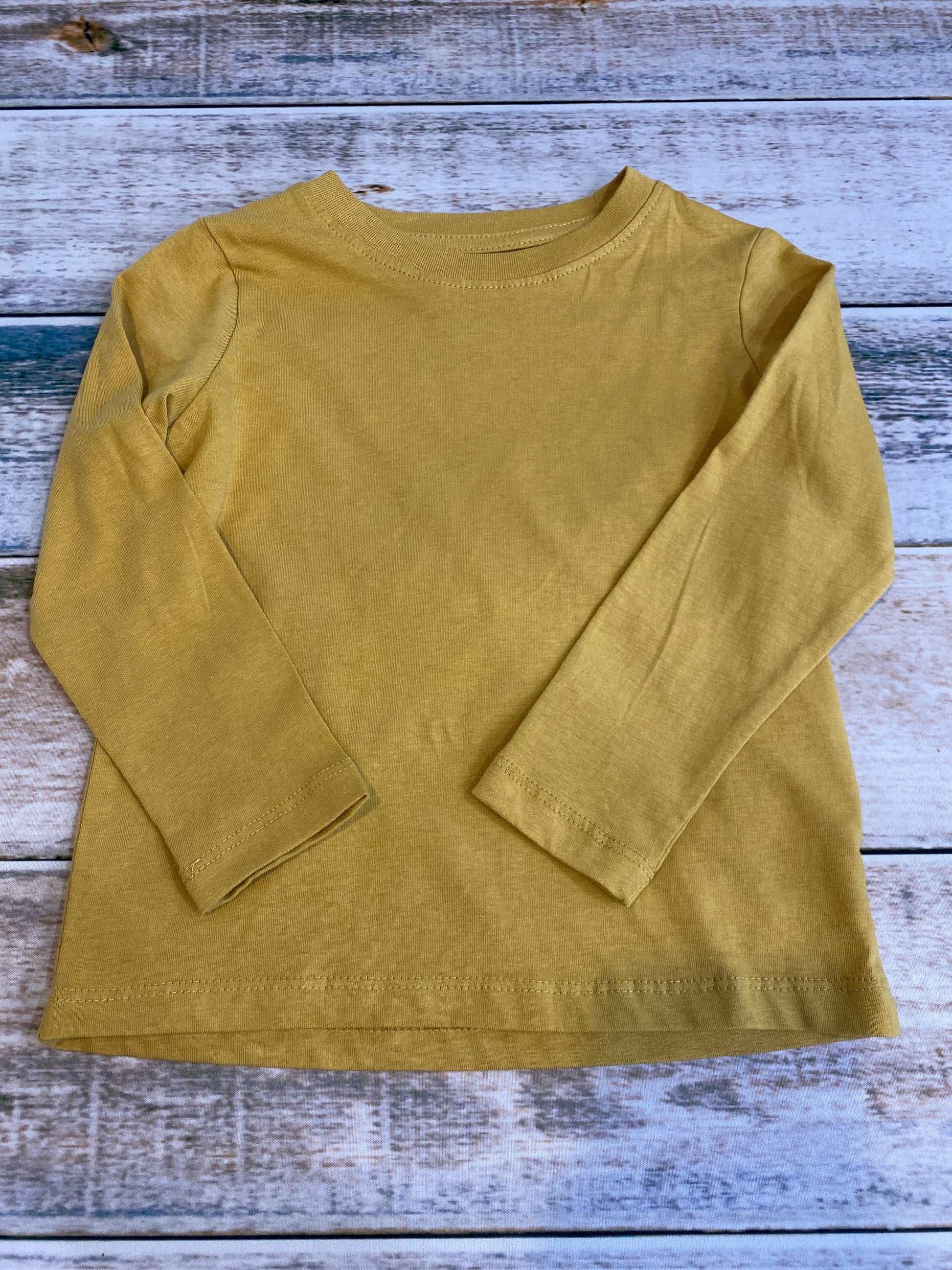 H&M Boys Mustard Long Sleeve T-Shirt Size: 2T Mustard