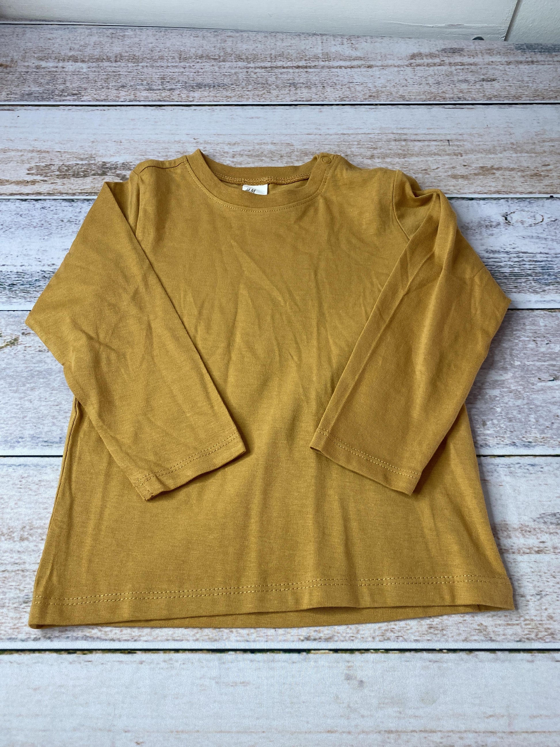 H&M Unisex Mustard Long Sleeve Shirt Size: 2T Mustard