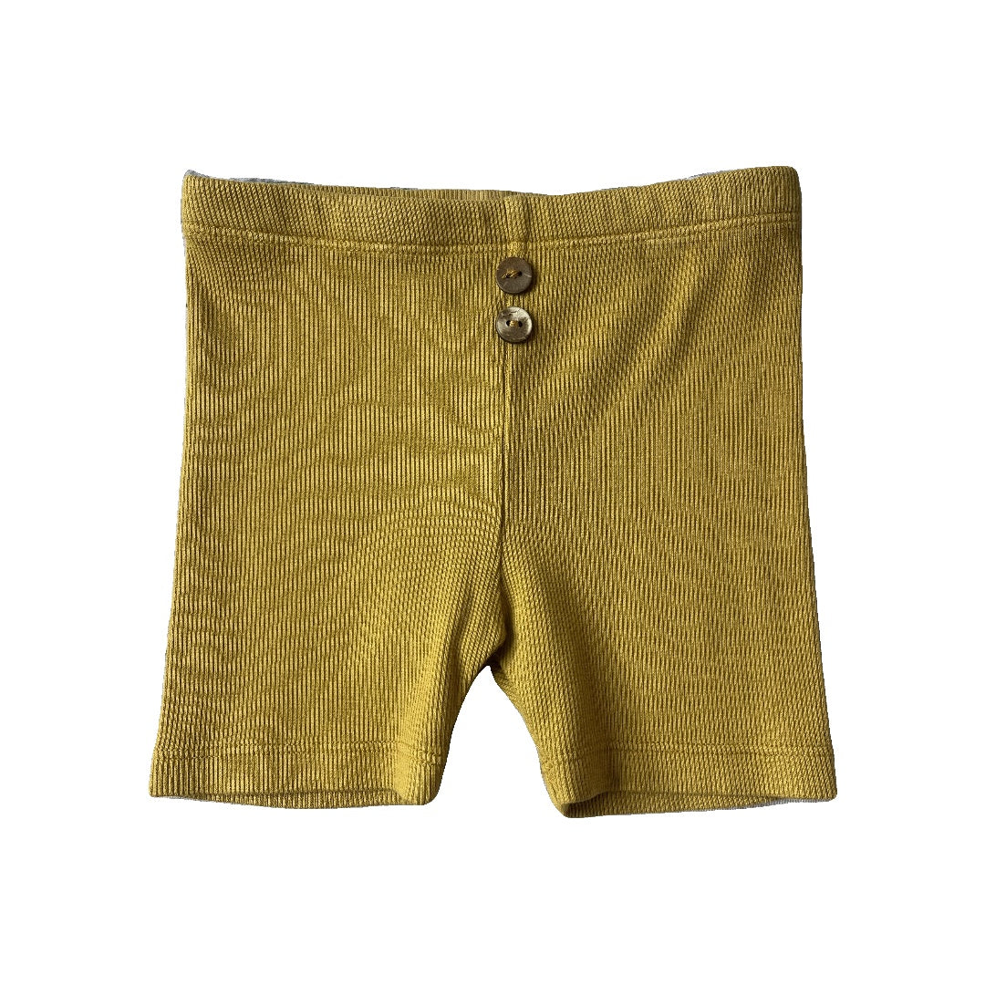 KId Wild Unisex Mustard Shorts Size: 18-24 months Mustard
