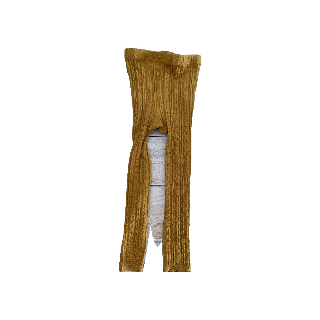 Kate Quinn Girls Mustard Leggings Size: 4T Mustard