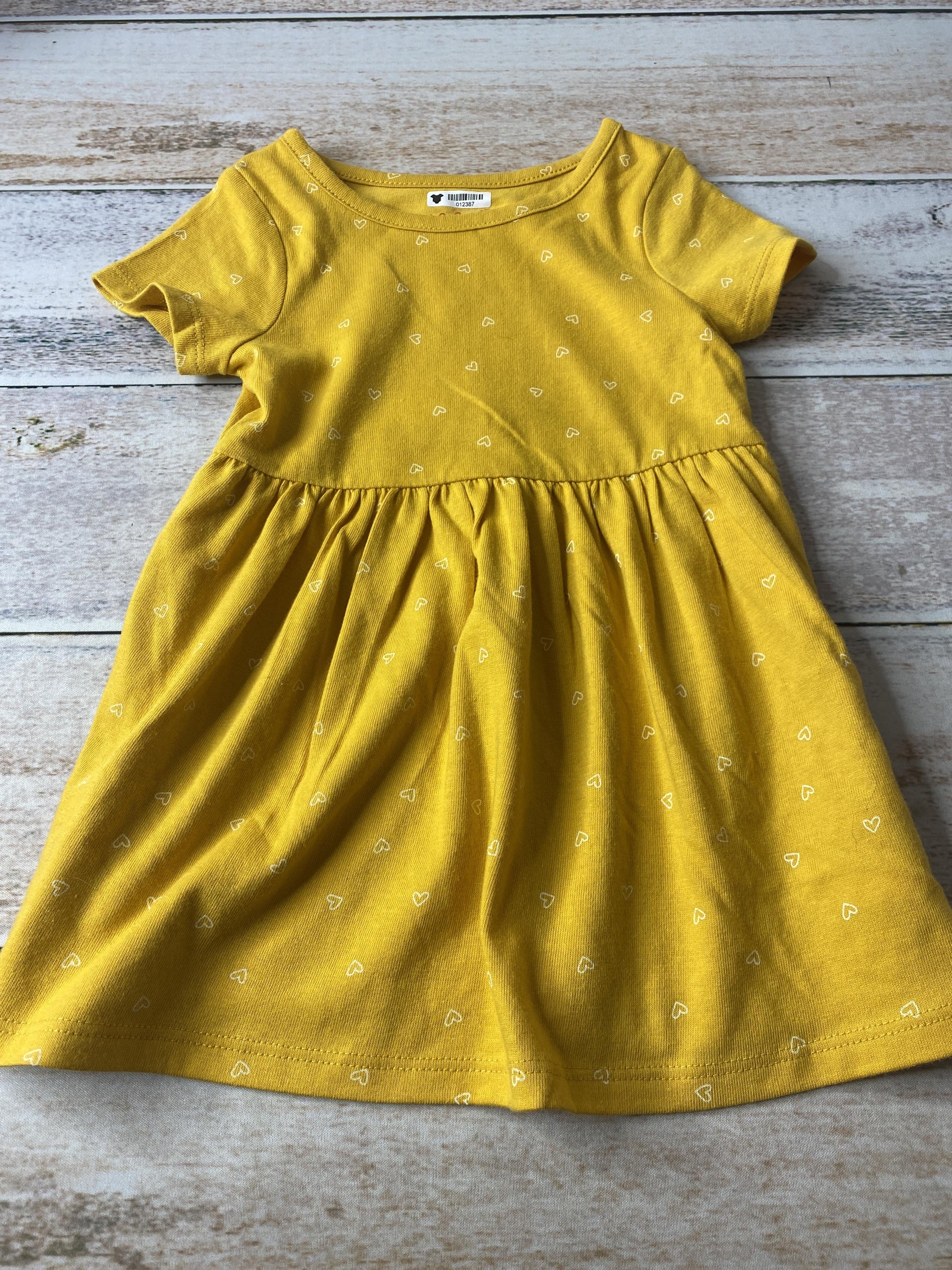 Cat & Jack Girls Mustard Dress Size: 18 months Mustard