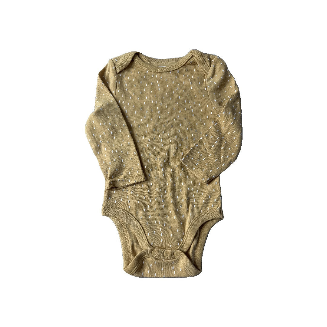 Cloud Island Unisex Mustard Onesie Size: 6-9 months Mustard