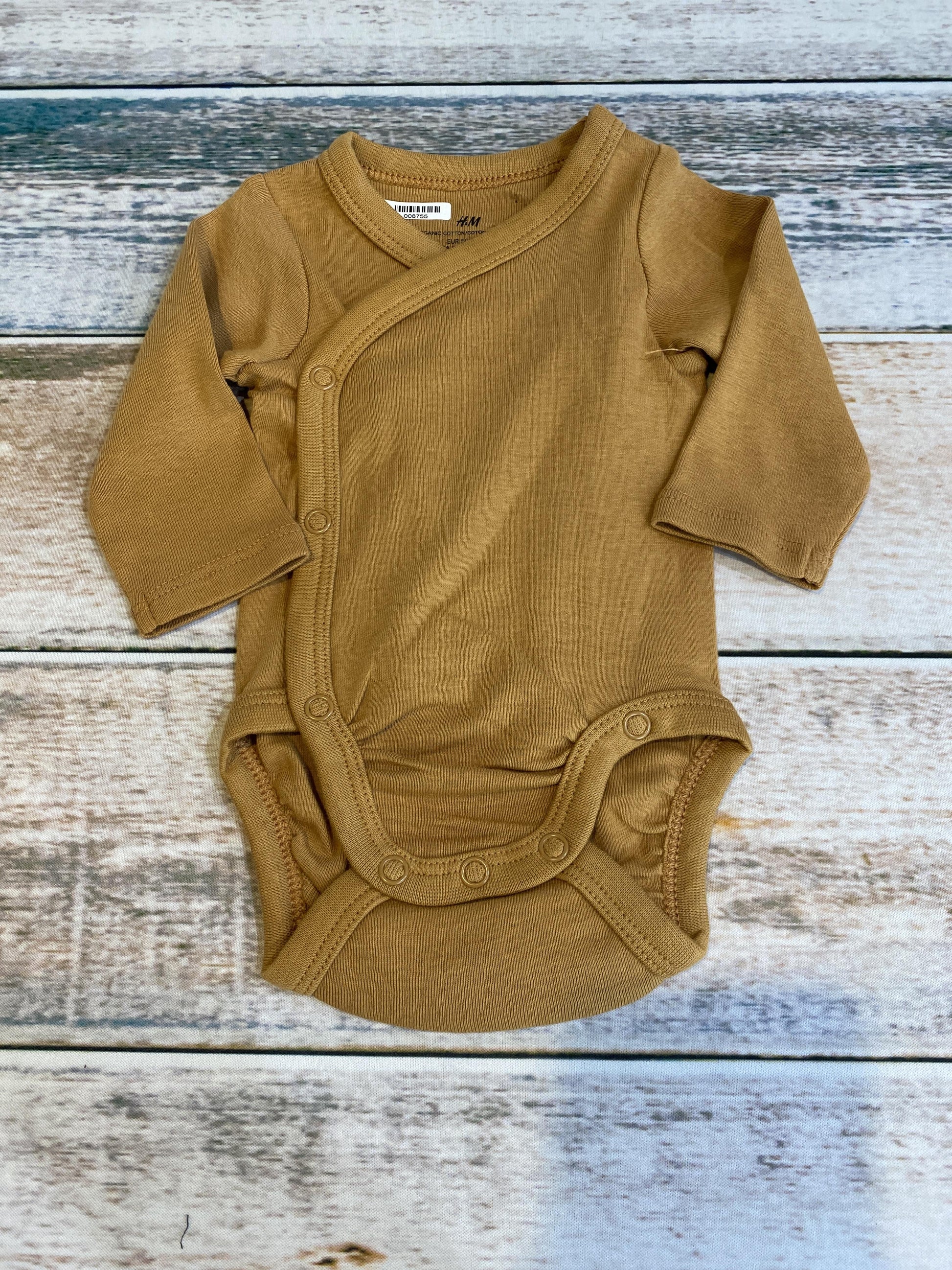 H&M Unisex Mustard Onesie Size: Preemie Mustard