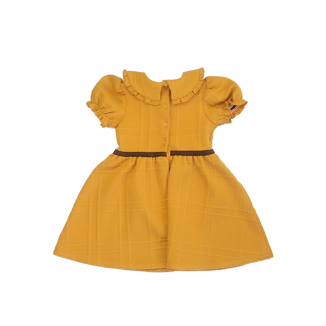 Janie and Jack Girls Mustard Dress Size: 3T Mustard