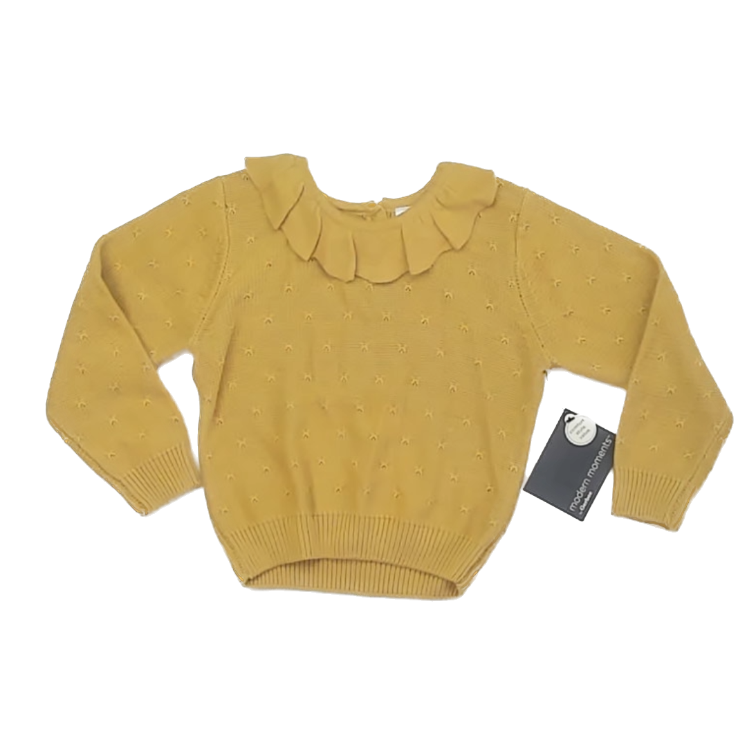 Modern Moments Girls Mustard Sweater Size: 3T Mustard