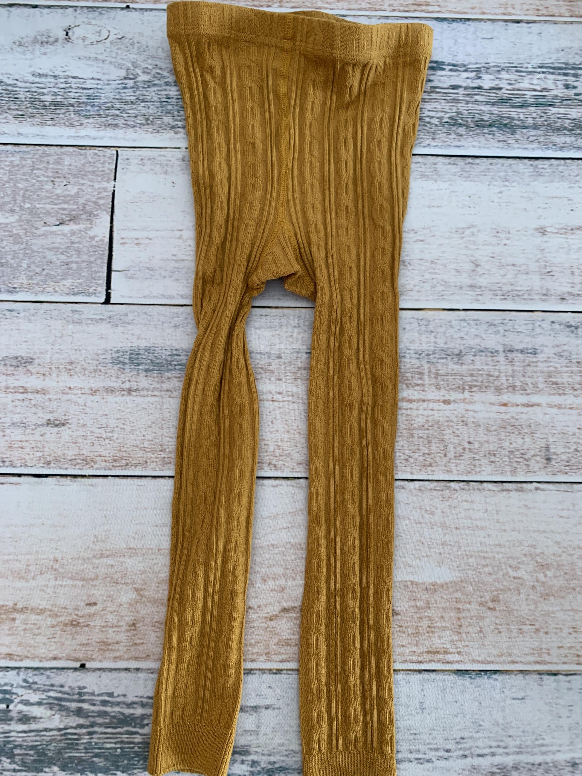 Kate Quinn Girls Mustard Leggings Size: 4T Mustard