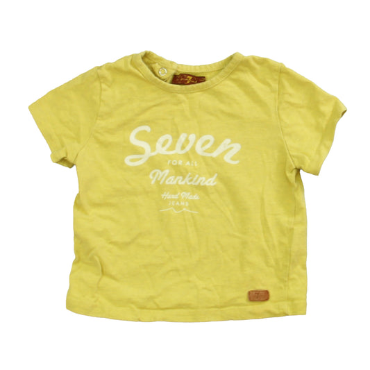 7 for all Mankind Boys Mustard T-Shirt Size: 12 Months Mustard