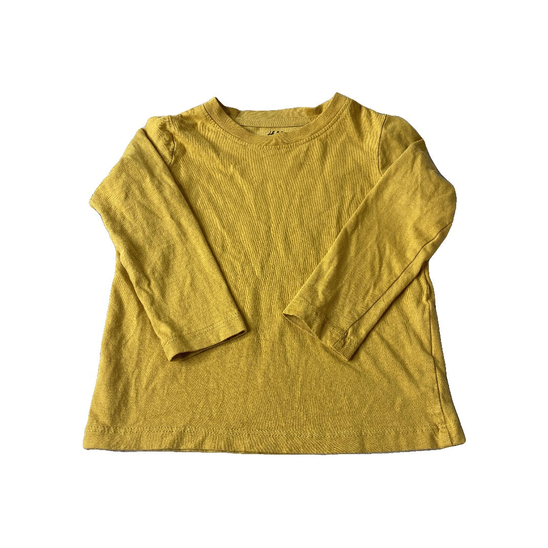 H&M Unisex Mustard Long Sleeve Shirt Size: 2T Mustard