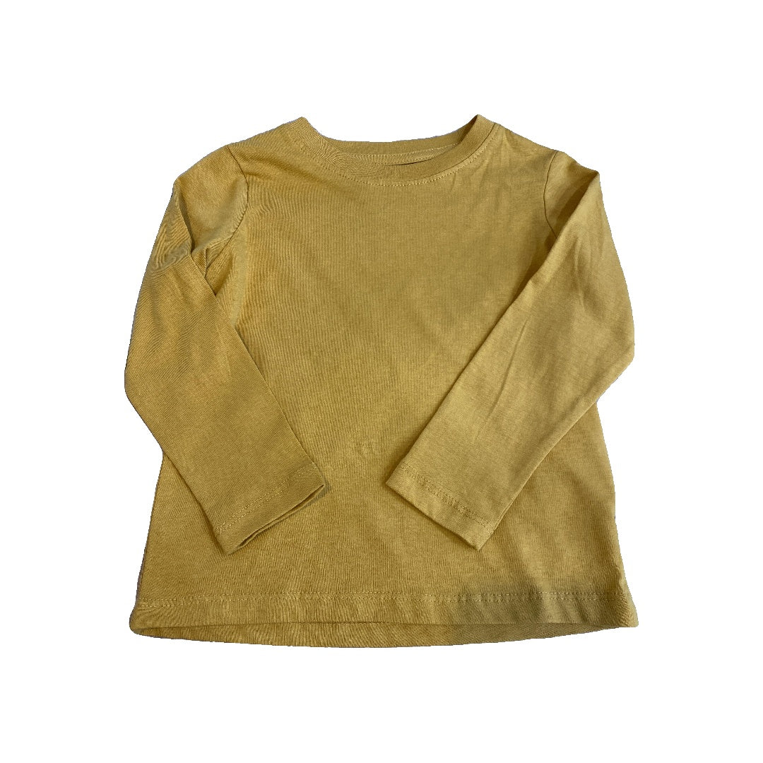 H&M Boys Mustard Long Sleeve T-Shirt Size: 2T Mustard