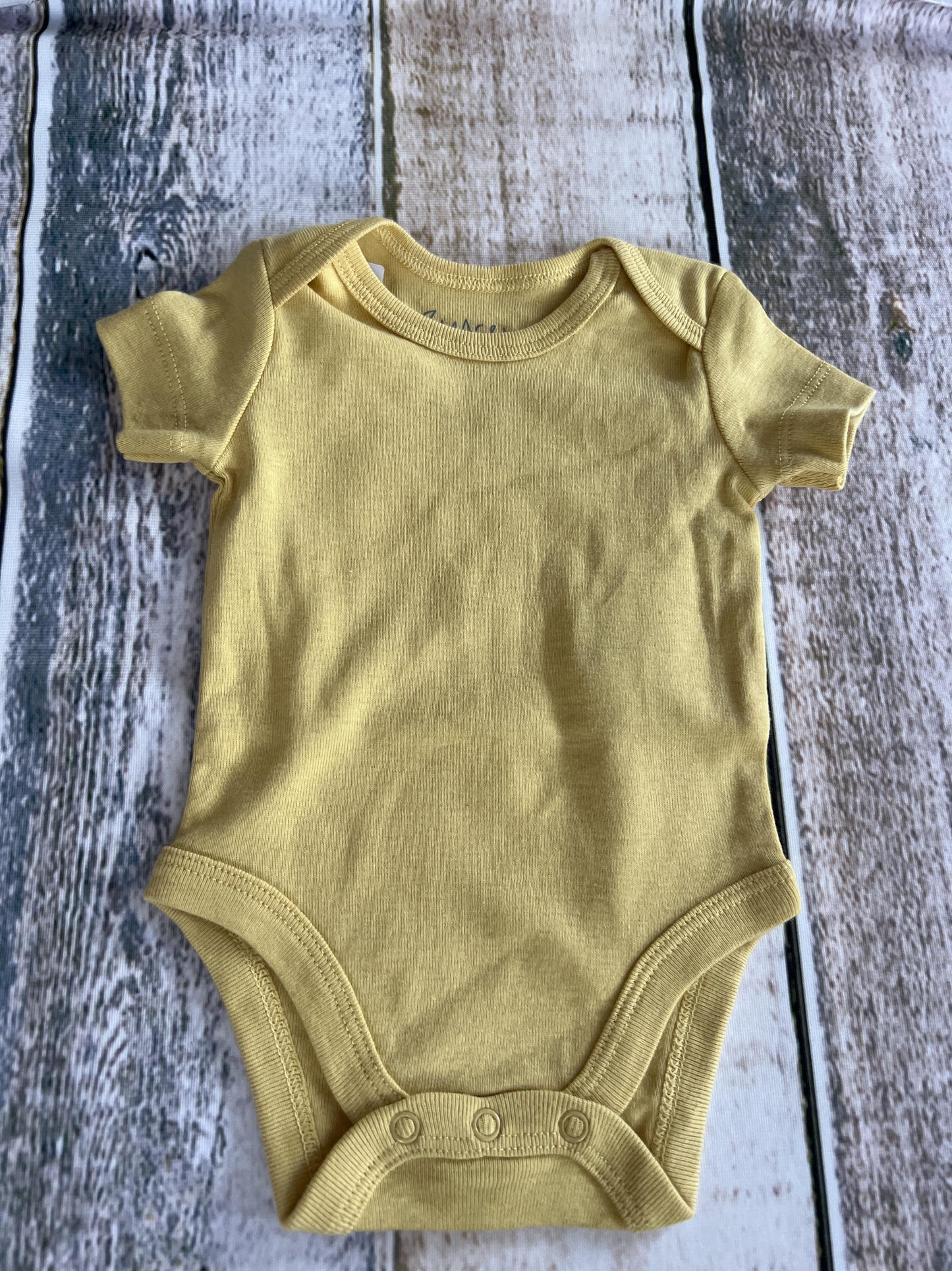 Mac and Moon Unisex Mustard Onesie Size: Newborn Mustard