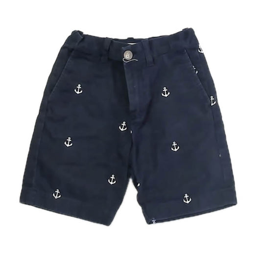 Crewcuts Boys Navy Anchors Shorts Size: 6 Years Navy Anchors