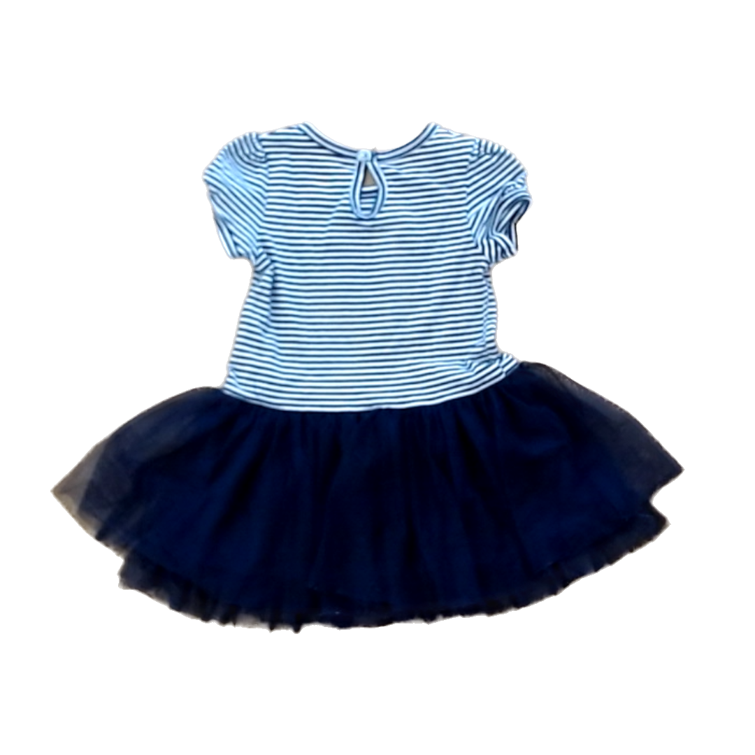 NFL Girls Navy and White Stripe | Houston Texans NFL Dress Size: 2T Navy and White Stripe | Houston Texans NFL