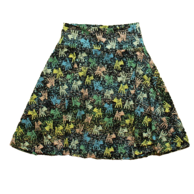 Lularoe Girls Navy Animals Skirt Size: 4T Navy Animals
