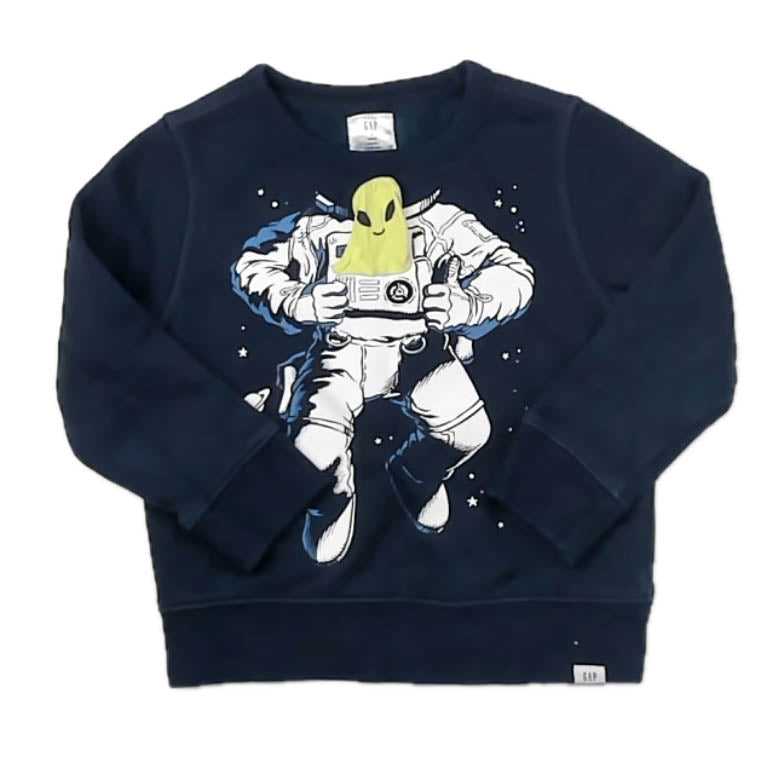 Gap Boys Navy Astronaut Sweatshirt Size: 4T Navy Astronaut