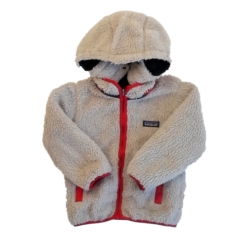 Patagonia Boys Navy | Beige Jacket Size: 4T Navy | Beige