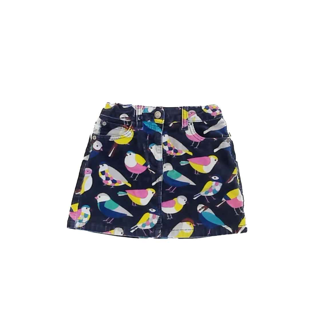 Boden Girls Navy Birds Skirt Size: 7-8 years Navy Birds