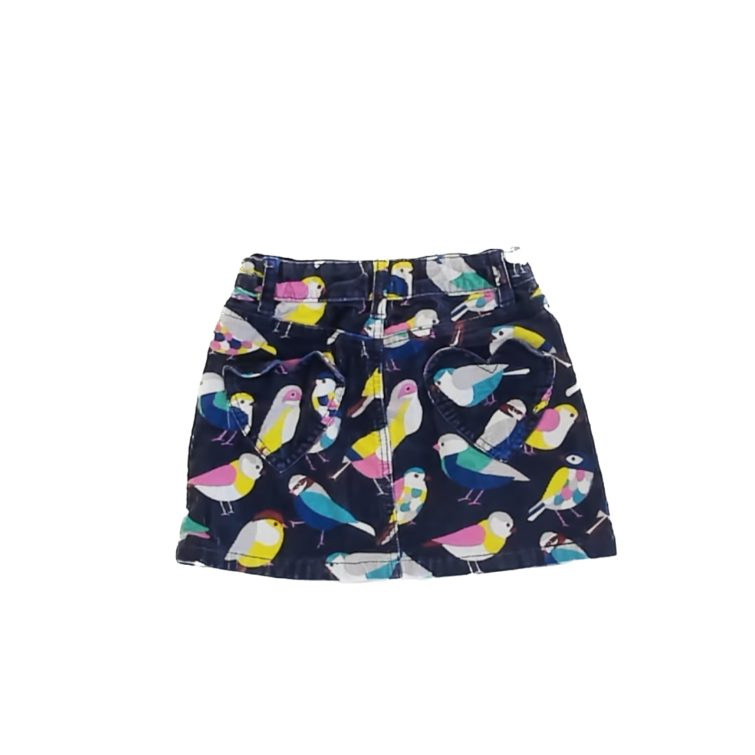 Boden Girls Navy Birds Skirt Size: 7-8 years Navy Birds