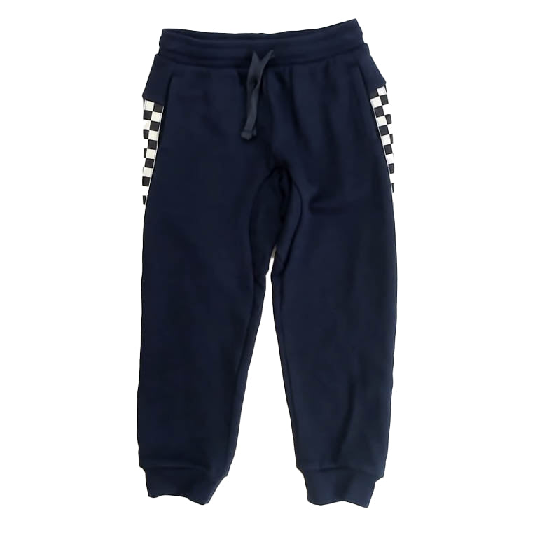 Tea Collection Boys Navy | Black Check Casual Pants Size: 5T Navy | Black Check