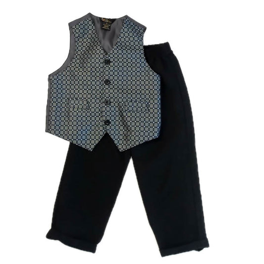 Xani Gold Boys Navy | Black Special Occasion Outfit Size: 4T Navy | Black