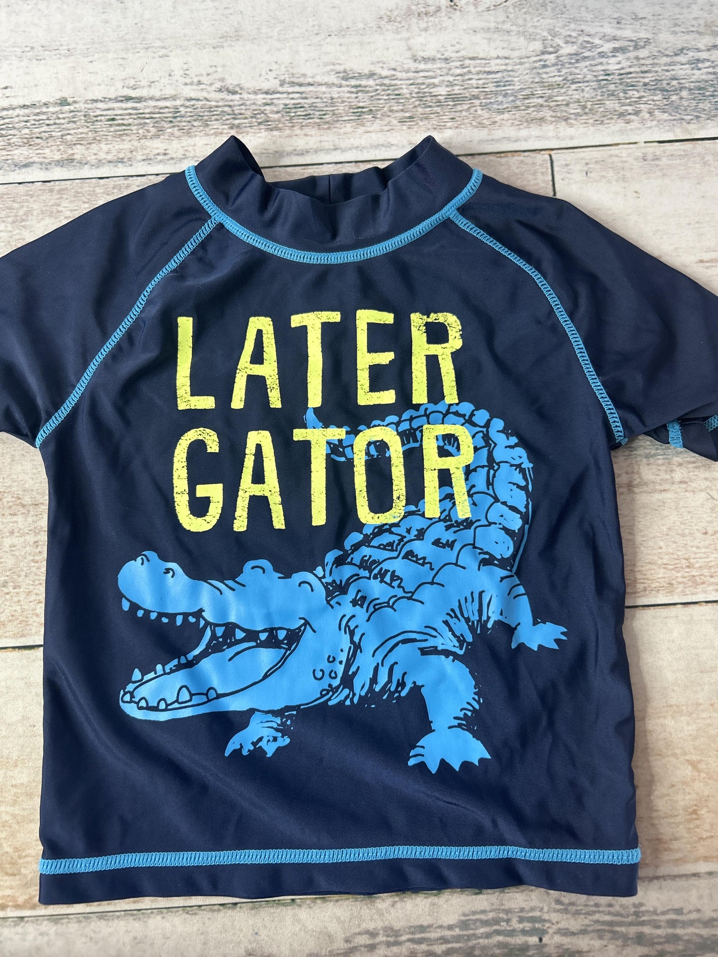 Carters Boys Navy Blue | alligators Rashguard Size: 2T Navy Blue | alligators