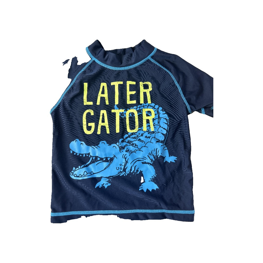 Carters Boys Navy Blue | alligators Rashguard Size: 2T Navy Blue | alligators