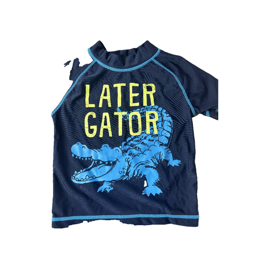 Carters Boys Navy Blue | alligators Rashguard Size: 2T Navy Blue | alligators