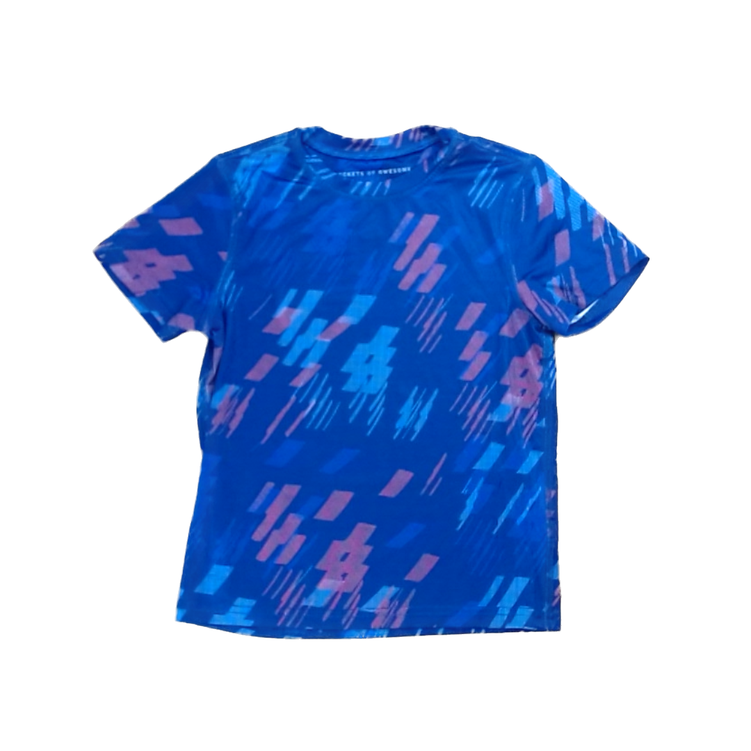 Rockets Of Awesome Boys Navy | Blue and Maroon Design T-Shirt Size: 5T Navy | Blue and Maroon Design