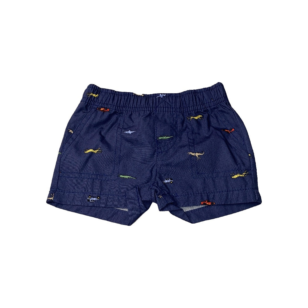 Carters Boys Navy Blue | animals Shorts Size: 3 months Navy Blue | animals