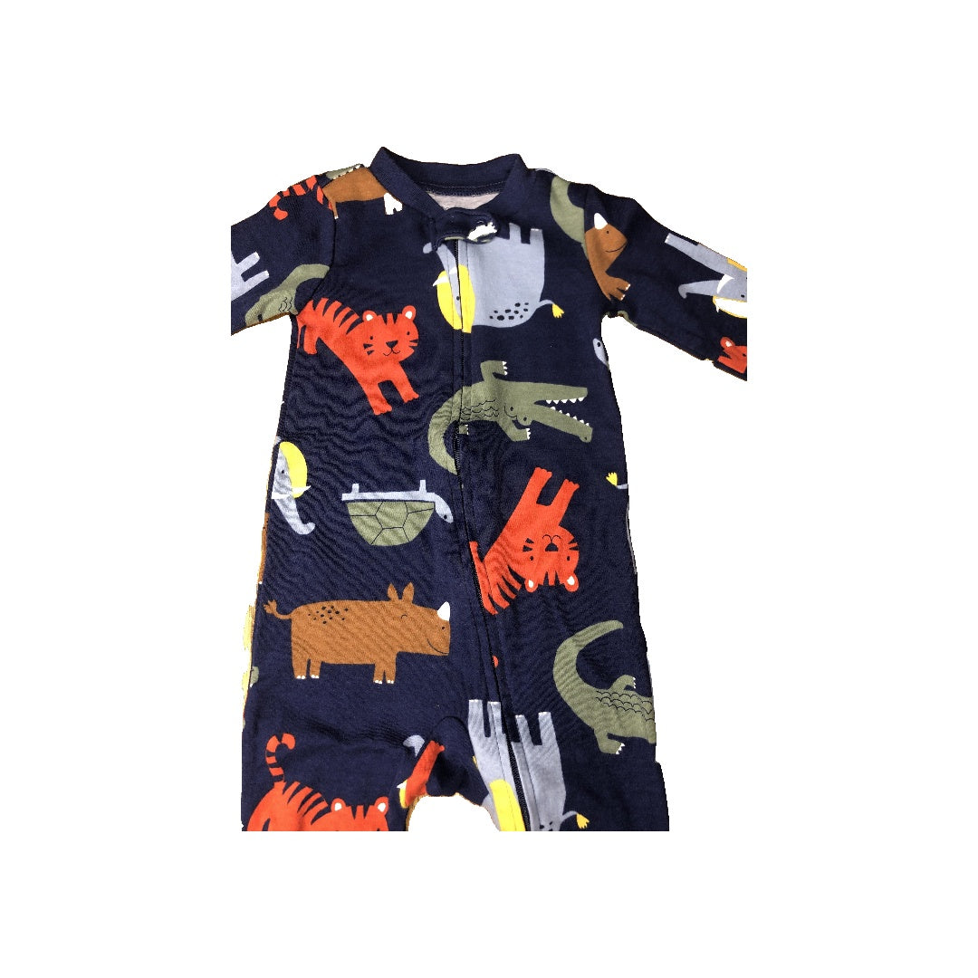 Carters Boys Navy Blue | animals Pajamas Size: 9 months Navy Blue | animals