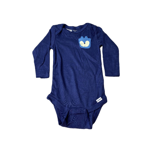 Gerber organic Boys Navy Blue | animals Onesie Size: 6-9 months Navy Blue | animals
