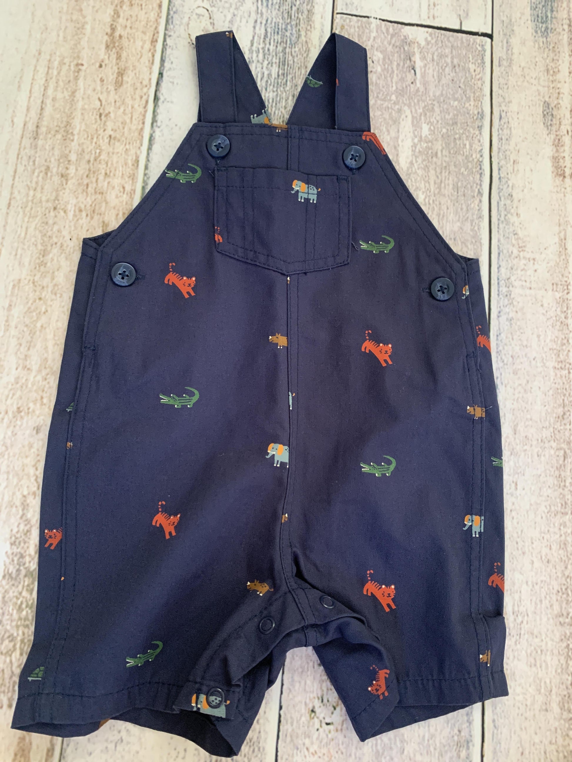 Carters Boys Navy Blue | animals Overalls Size: 9 months Navy Blue | animals