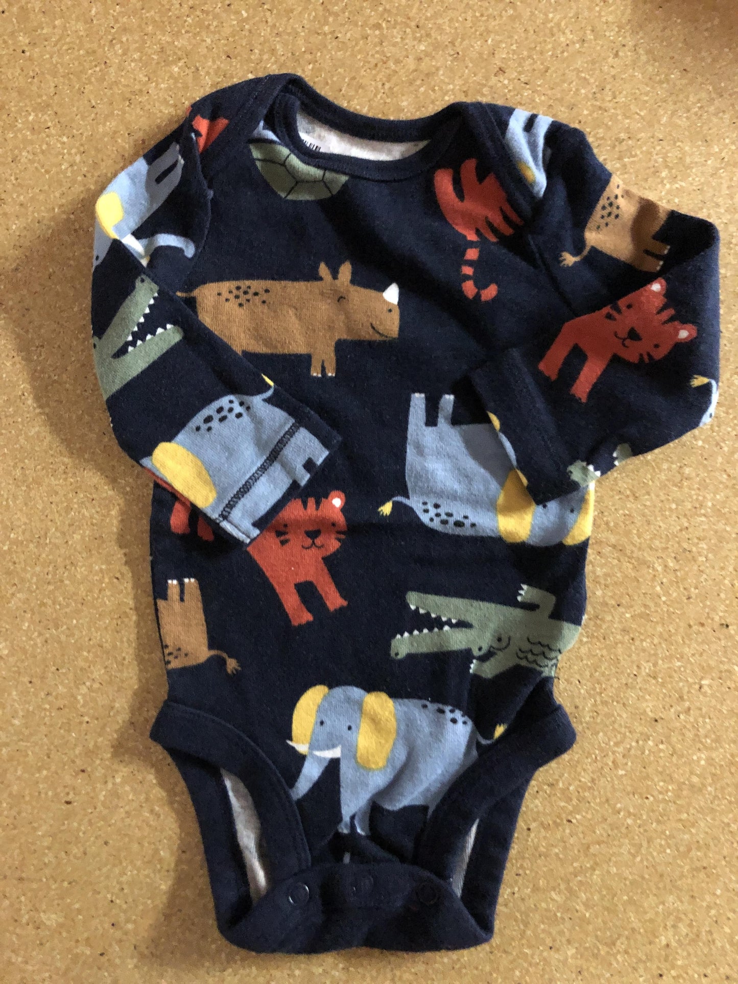 Carters Boys Navy Blue | animals Onesie Size: 3 months Navy Blue | animals
