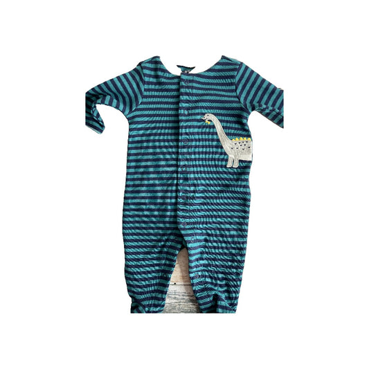 Carters Boys Navy Blue | Army Green | Stripe Pajamas Size: 3 months Navy Blue | Army Green | Stripe