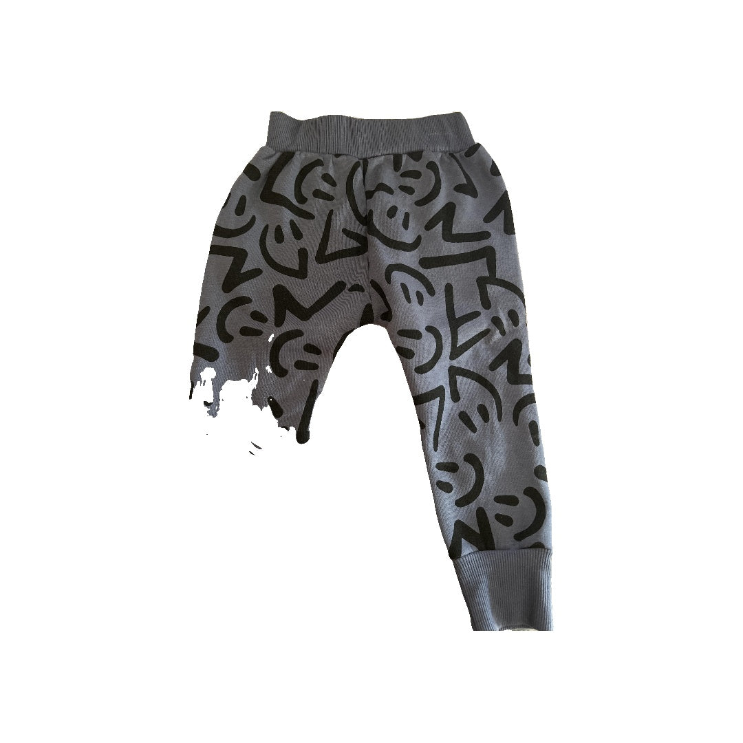 Dot Boys Navy Blue | Black | Pattern Pants Size: 2T Navy Blue | Black | Pattern