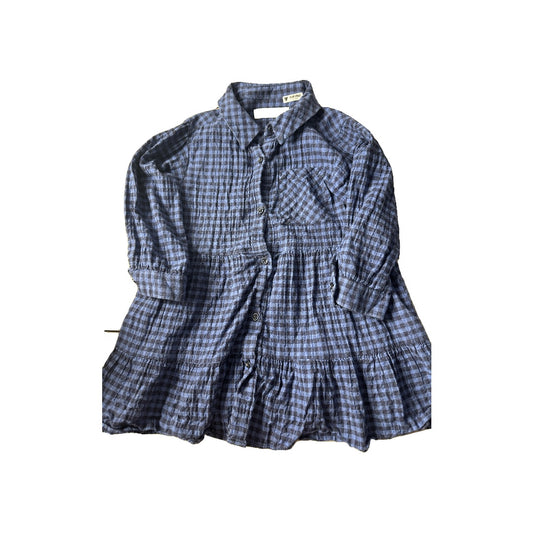Zara Girls Navy Blue | Black Dress Size: 3-4 Years Navy Blue | Black