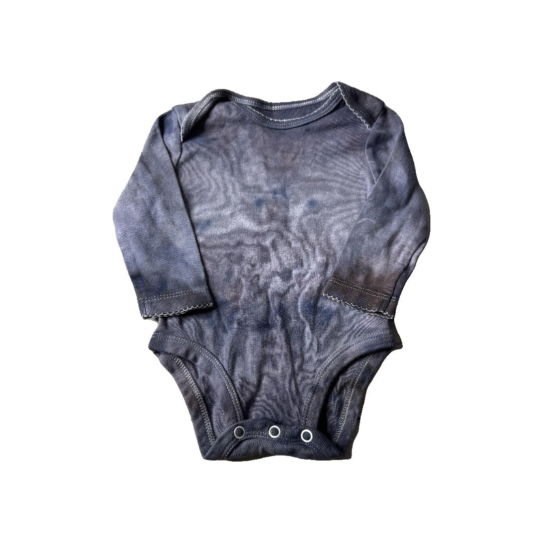 Carters Girls Navy Blue | Brown | Tie Dye Onesie Size: 3 months Navy Blue | Brown | Tie Dye
