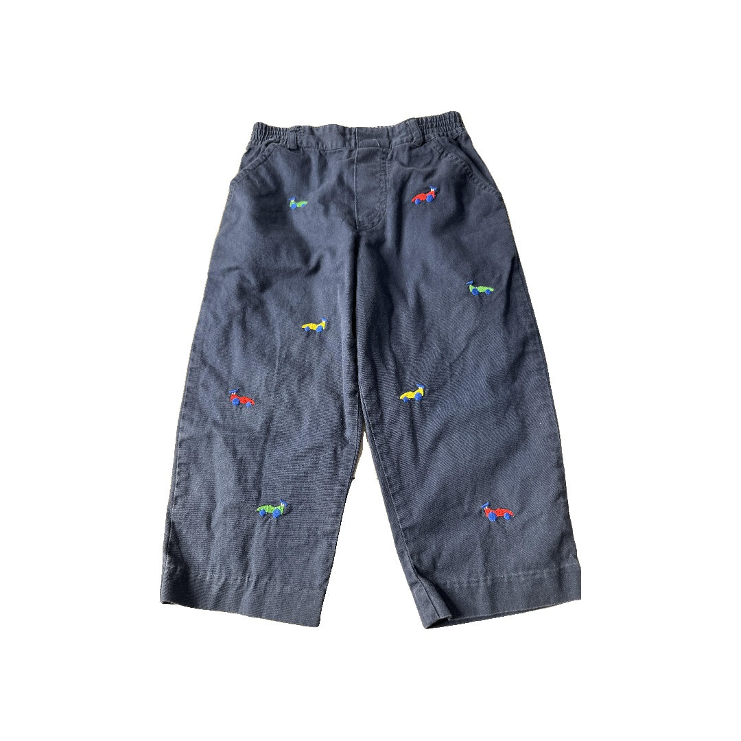 Florence Eiseman Boys Navy Blue | Car Pants Size: 2T Navy Blue | Car