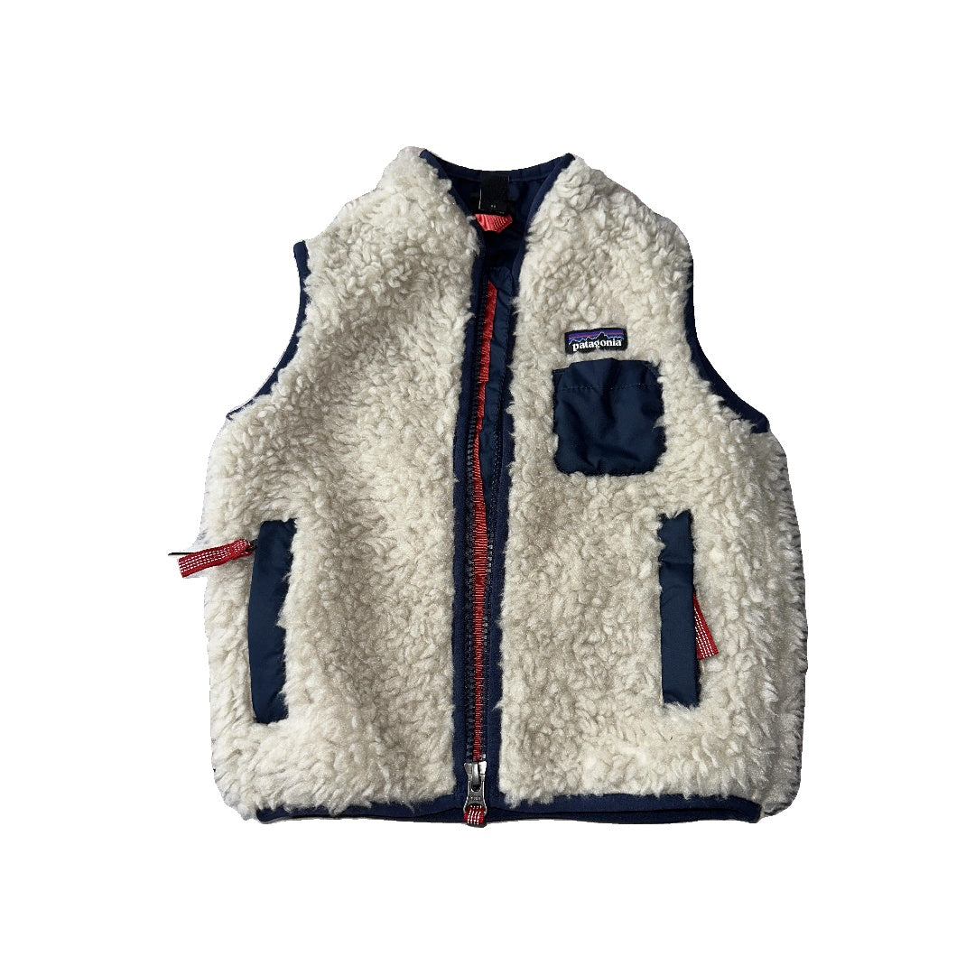 Patagonia,Patagonia Boys Navy Blue | cream Vest Size: 2T Navy Blue | cream