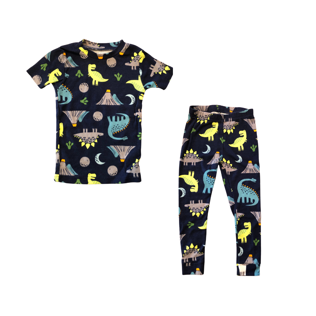 Carters Boys Navy Blue | Dinosaur Pajamas Size: 3T Navy Blue | Dinosaur