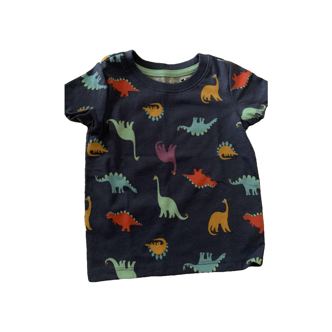 Cat & Jack Boys Navy Blue | Dinosaur T-Shirt Size: 12M Navy Blue | Dinosaur