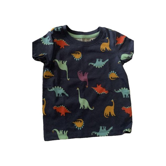 Cat & Jack Boys Navy Blue | Dinosaur T-Shirt Size: 12M Navy Blue | Dinosaur
