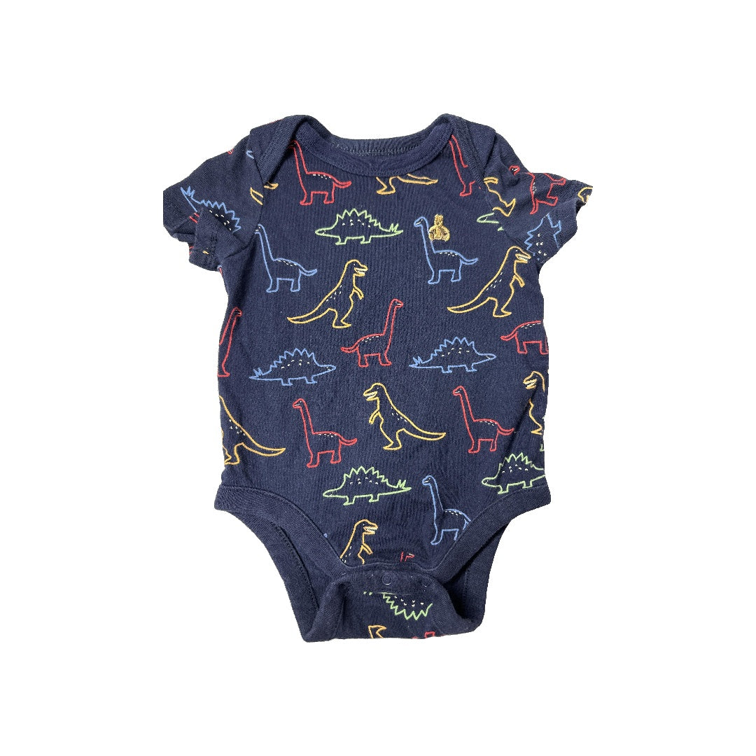 Gap Unisex Navy Blue | Dinosaur Onesie Size: 6-12 months Navy Blue | Dinosaur