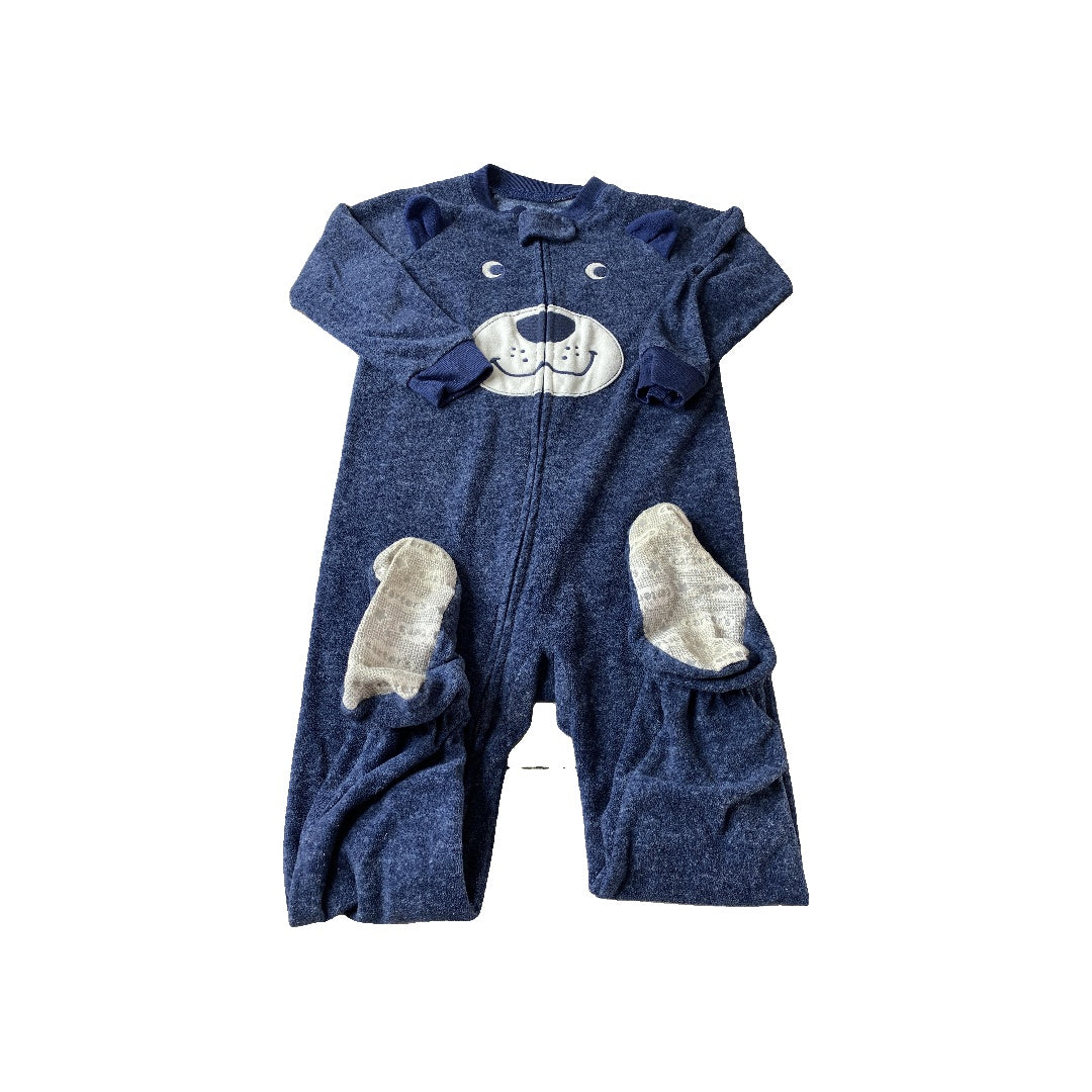 Carters Boys Navy Blue | dog Pajamas Size: 3T Navy Blue | dog