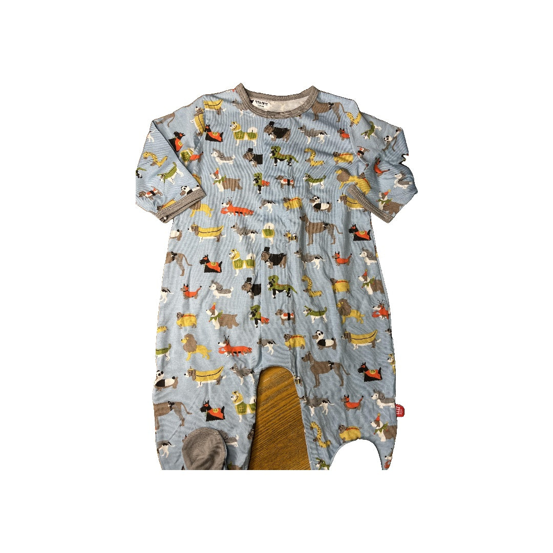 Magnetic Me Boys Navy Blue | dog Pajamas Size: 3-6 months Navy Blue | dog