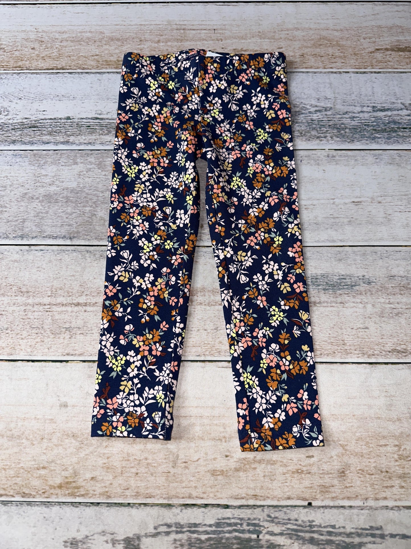 Carters Girls Navy Blue | Floral Pants Size: 2T Navy Blue | Floral