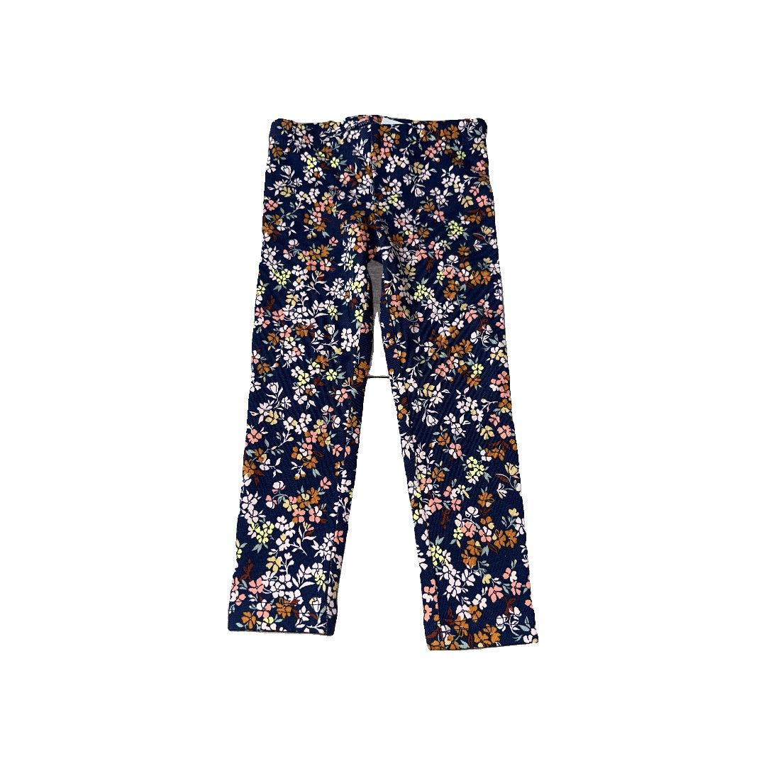 Carters Girls Navy Blue | Floral Pants Size: 2T Navy Blue | Floral