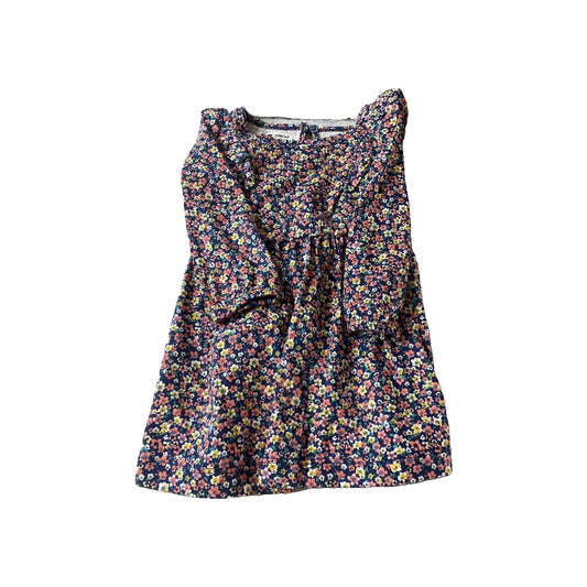 Carters Girls Navy Blue | Flowers Dress Size: 9 months Navy Blue | Flowers